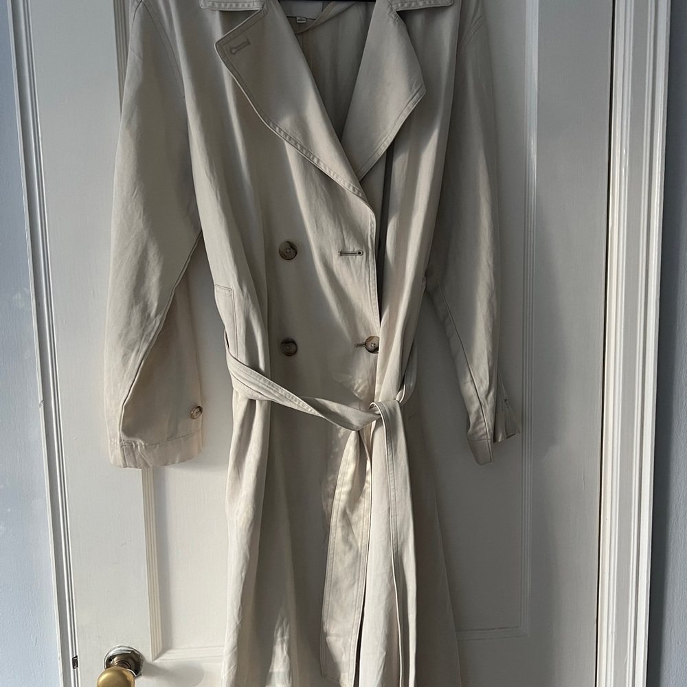 Madewell Classic Cream Trench Coat - Picture 4 of 7
